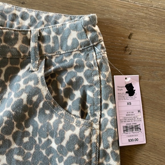 Wild Fable Leopard Print Straight Leg Jeans Size XS - Picture 10 of 13